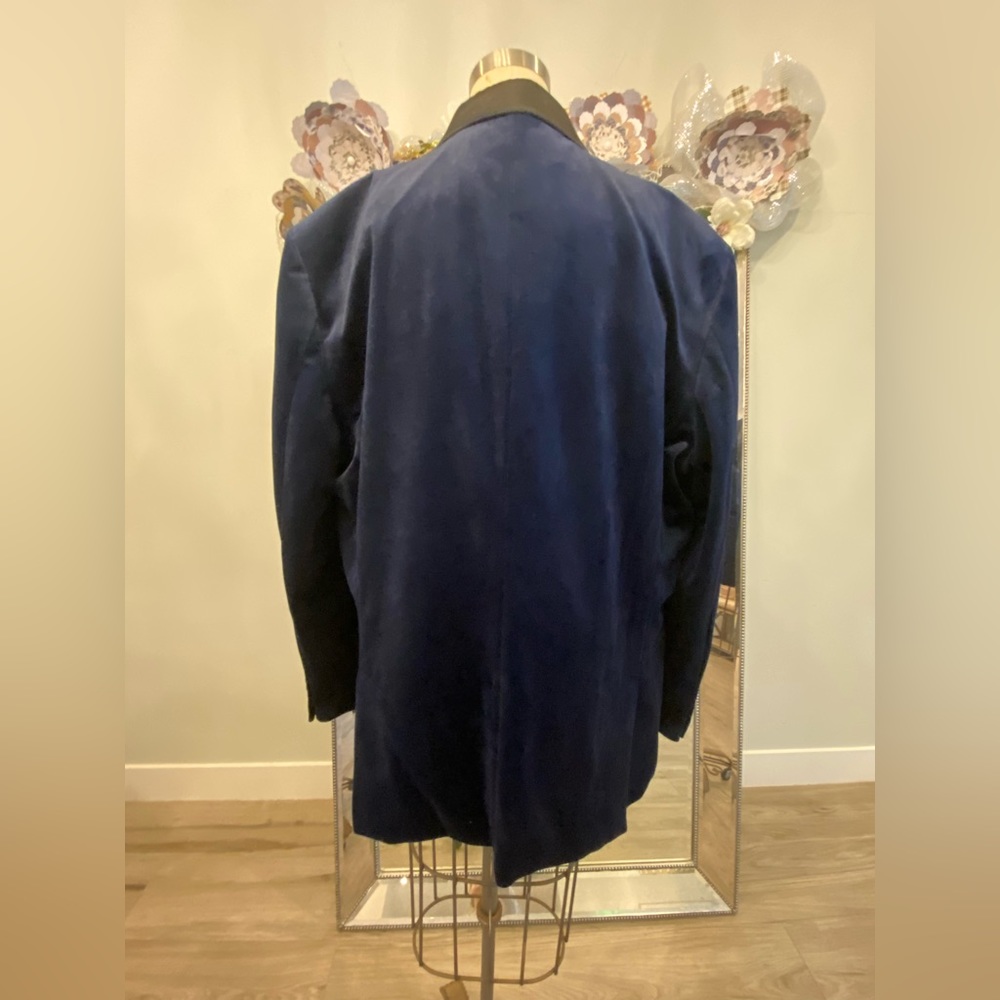 Inc International Concept Men’s New Velvet Jacket Blue - Picture 7 of 13
